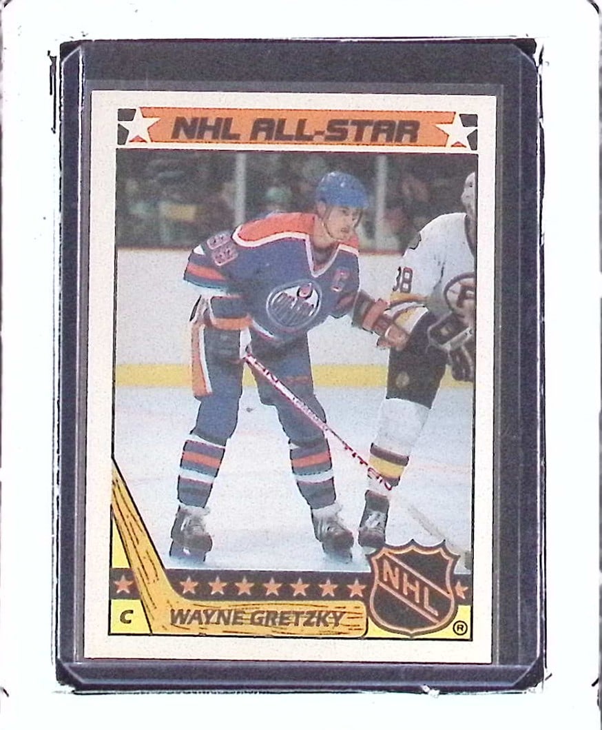 Wayne Gretzky NHL All-Star Sticker 1987 Topps #5 Vintage Edmonton Oilers (1 of 2)