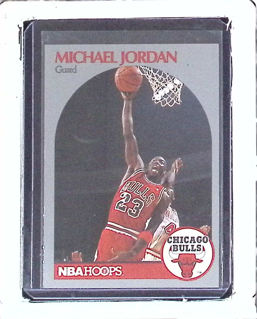 Michael Jordan 1990 NBA Hoops #65 Vintage NBA Chicago Bulls (1 of 2)