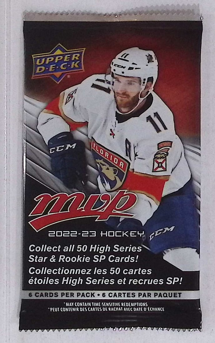 2022-23 Upper Deck MVP High Series Hockey Card Retail Box Pack - Collect all 50 SP Star & Rookie SP (1 of 1)