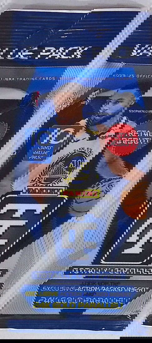 2024-25 Panini Totally Certified Value Pack Basketball Card - RETAIL DEBUT - 24K Gold Parallel: Panini Basketball NBA Trading & Sports Cards,Victor Wembanyama Jayson Tatum, Jalen Brunson, NBA Trading Cards, Sports Cards, Shai Gilgeous-Alexander, Anthony Edwards, Jayson Tatum, Steph Curry,