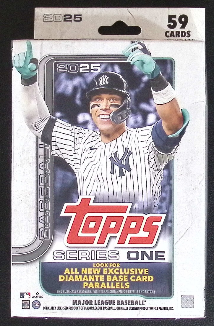 2025 Topps Series 1 Baseball Card HANGER BOX Sports Cards: Topps Series 1 Baseball MLB Trading & Sports Cards, Sports Cards for Sale Near Me, Valuable Auction Memorabilia Lots for Sale on Line, Rookie Cards in this Set are James Wood, Dylan Crews, Refractors,