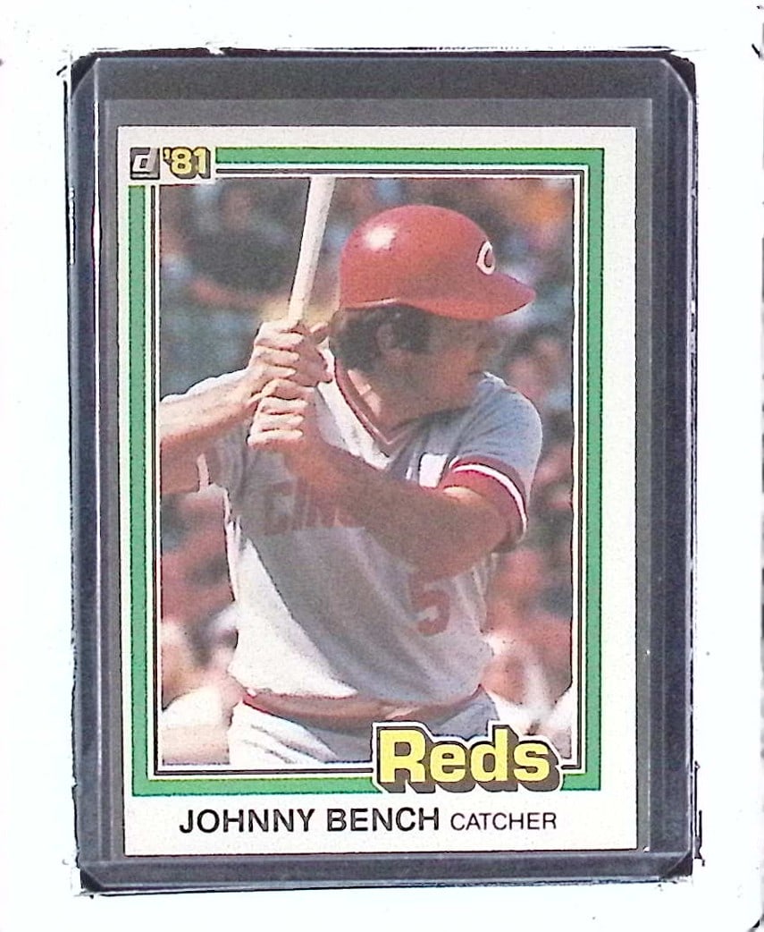 Johnny Bench 1981 Donruss First Edition Collector's Series #62: Donruss Baseball MLB Trading & Sports Cards, Sports Cards for Sale Near Me, Prizm, Mosaic, Select, SP, SSP, Auction Memorabilia Lots for Sale On Line, World Series & Hall of Fame Players, Diamond King