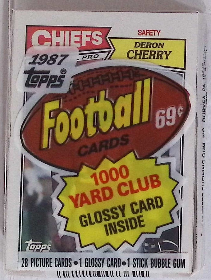 1987 Topps Series 1 Football Retail Box Cello Pack: Vintage Valuable Football NFL Trading & Sports Cards, Old Sports Cards Sold On Line, Auction Lots Sold On Line, Super Bowl and Hall of Fame Players, Dallas Cowboys, Buffalo Bills, Steelers, 49ers, Joe