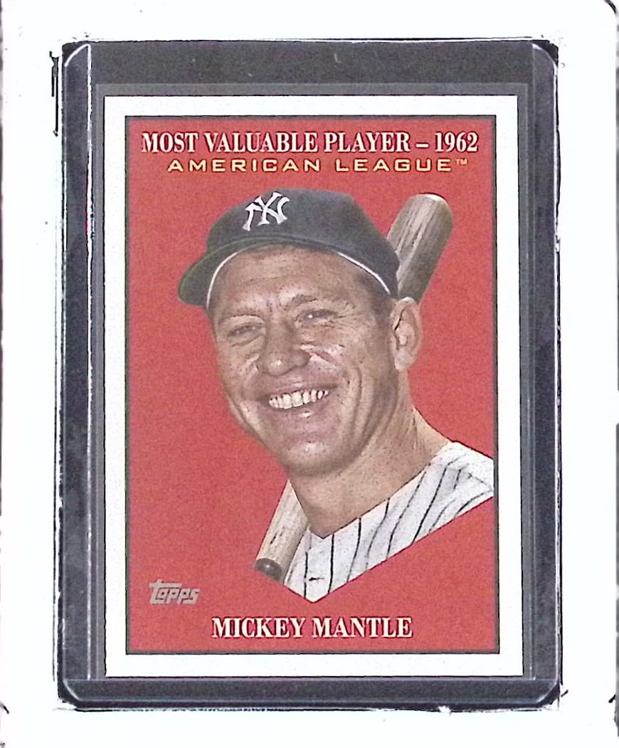 Mickey Mantle 2025 Topps Update Series 1962 Most Valuable Player Reprint #MV-35: Topps Baseball MLB Trading & Sports Cards, Sports Cards for Sale Near Me, World Series & Hall of Fame Players Memorabilia, Refractors, X-Fractors, Numbered, SP, SSP, Valuable Auction Memorabilia Lots 