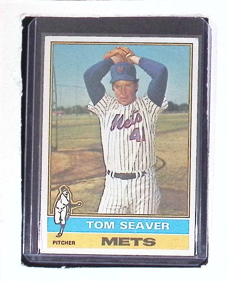 Tom Seaver 1976 Topps #600 NY Mets Vintage Hall of Fame Baseball Card (1 of 2)