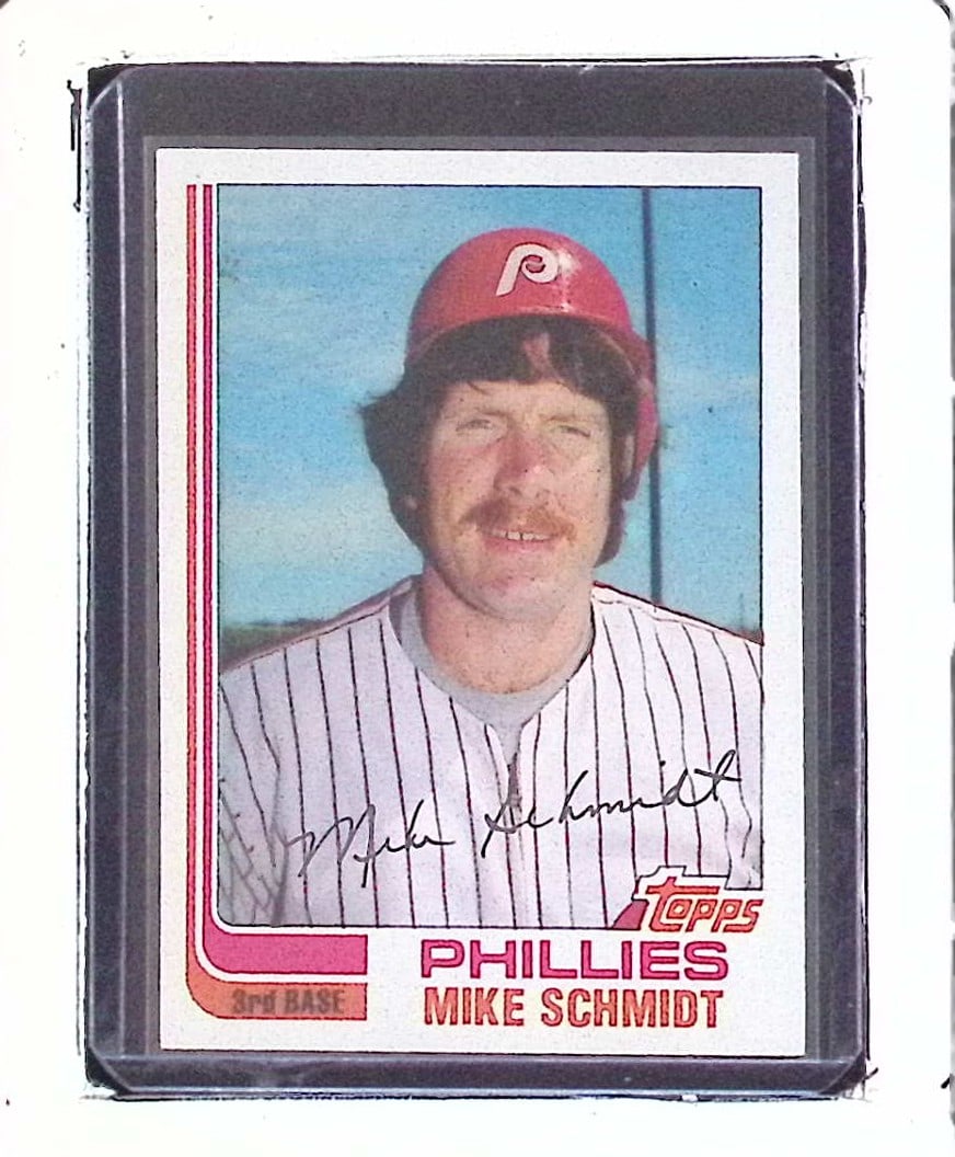 Mike Schmidt Vintage 1982 Topps #100 Baseball Card Philadelphia Phillies (1 of 2)