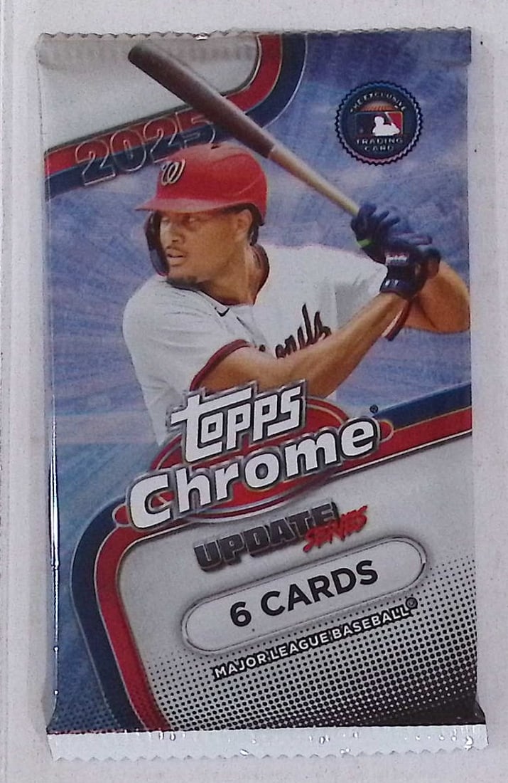 2025 Topps Chrome Update Series MEGA BOX PACK James Wood, Jacob Wilson, Dylan Crews Rookie Cards (1 of 1)