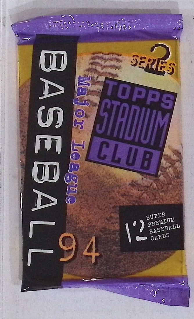1994 Topps Stadium Club Series 2 Vintage Baseball Retail Box Wax Pack: Vintage Valuable Topps Baseball MLB Trading & Sports Cards, Robin Yount, George Brett, Rickey Henderson, Nolan Ryan, Old Sports Cards for Sale Near Me, World Series & hall of Fame Players, Auction Mem