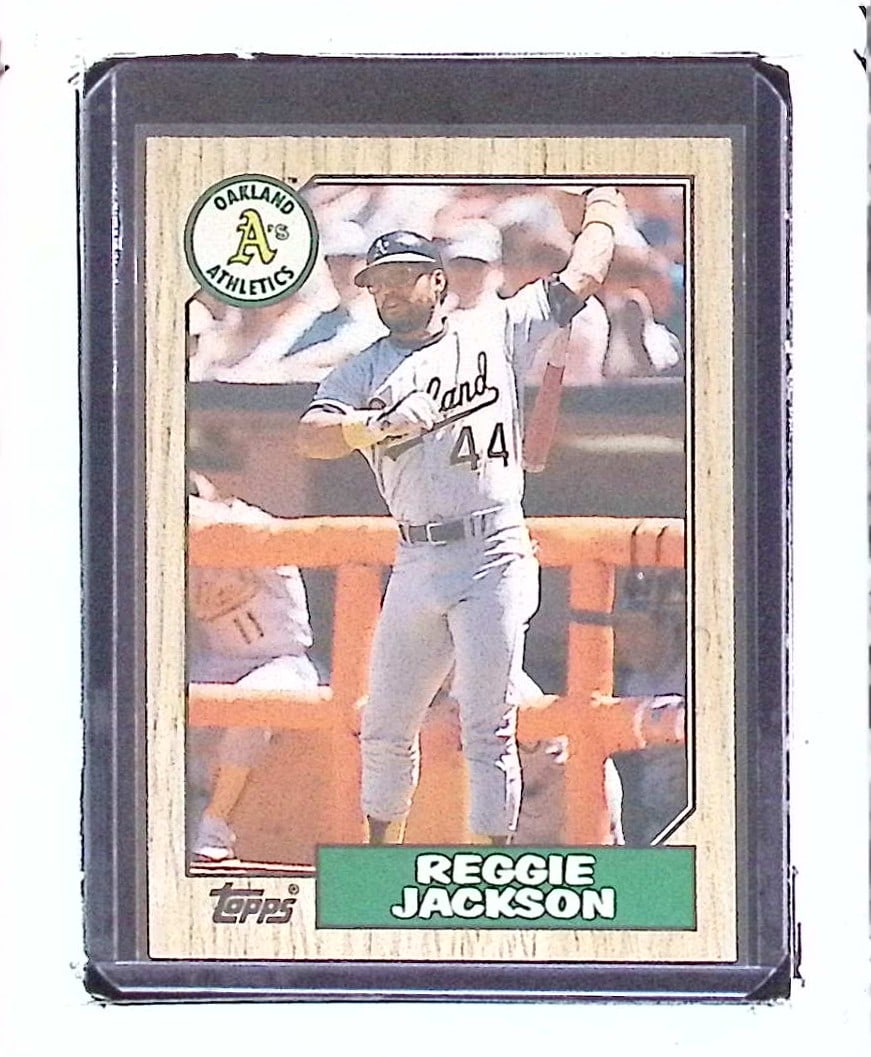 Reggie Jackson 1987 Topps Traded Series #52T Angels to Athletics Vintage Baseball Card: Topps Baseball MLB Trading & Sports Cards, Sports Cards for Sale Near Me, World Series & Hall of Fame Players Memorabilia, Refractors, X-Fractors, Numbered, SP, SSP, Valuable Auction Memorabilia Lots 