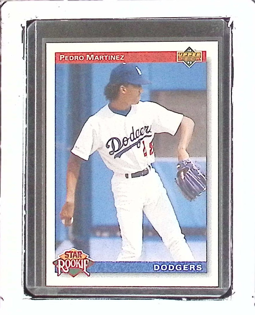 Pedro Martinez Rookie Card 1993 Upper Deck #18 Vintage MLB Trading Card: Upper Deck Baseball MLB Trading & Sports Cards, Old Sports Cards for Sale Near Me, Auction Memorabilia Lots for Sale On Line, World Series & Hall of Fame Players