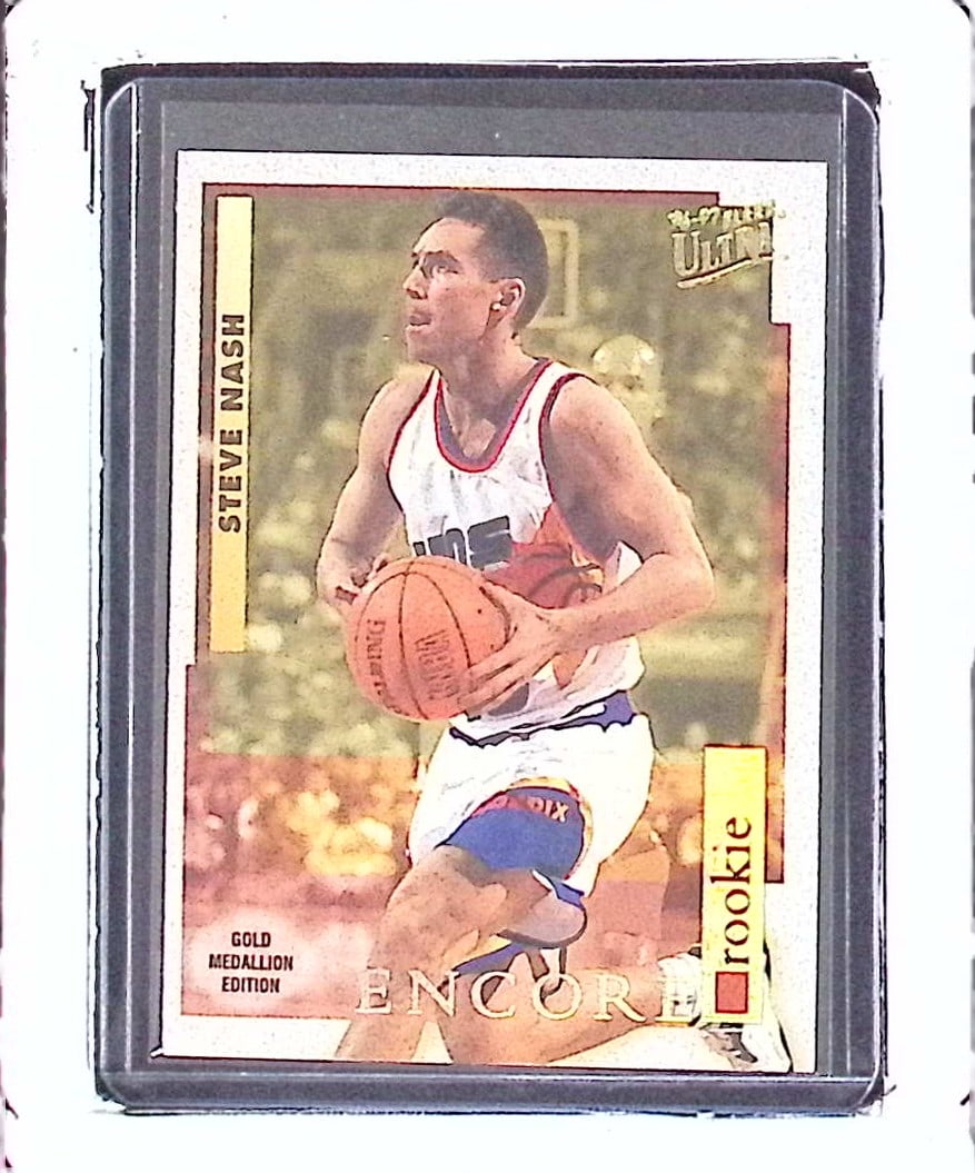 Steve Nash Rookie Card Gold Medallion Edition 1996 Fleer Ultra #G-273 Vintage Hall of Fame Card: Fleer Vintage Basketball NBA Trading & Sports Cards, NBA Championship & Hall of Fame Player Cards, Valuable Auction Memorabilia Lots Sold On Line, Old Sports Cards for Sale Near Me