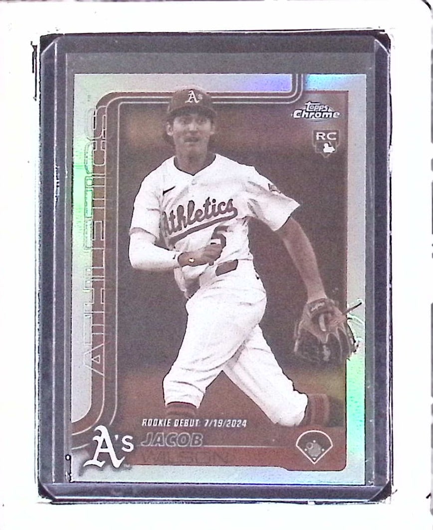 Jacob Wilson Rookie Debut Septia Refractor Card 2025 Topps Update Series Chrome #USC150 (1 of 2)