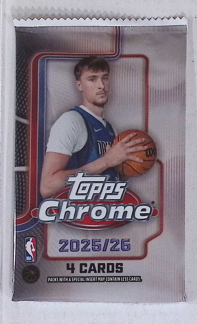 2025 Topps Chrome Basketball Cards BLASTER BOX PACK - Cooper Flagg Rookie Card: Topps Chrome Basketball NBA Trading & Sports Cards, Victor Wembanyama, Brandon Miller, Amen Thompson, Scoot Henderson, Ausar Thompson, Autographs, Signatures, Green Topps Logo Refractor, Auction Lots 