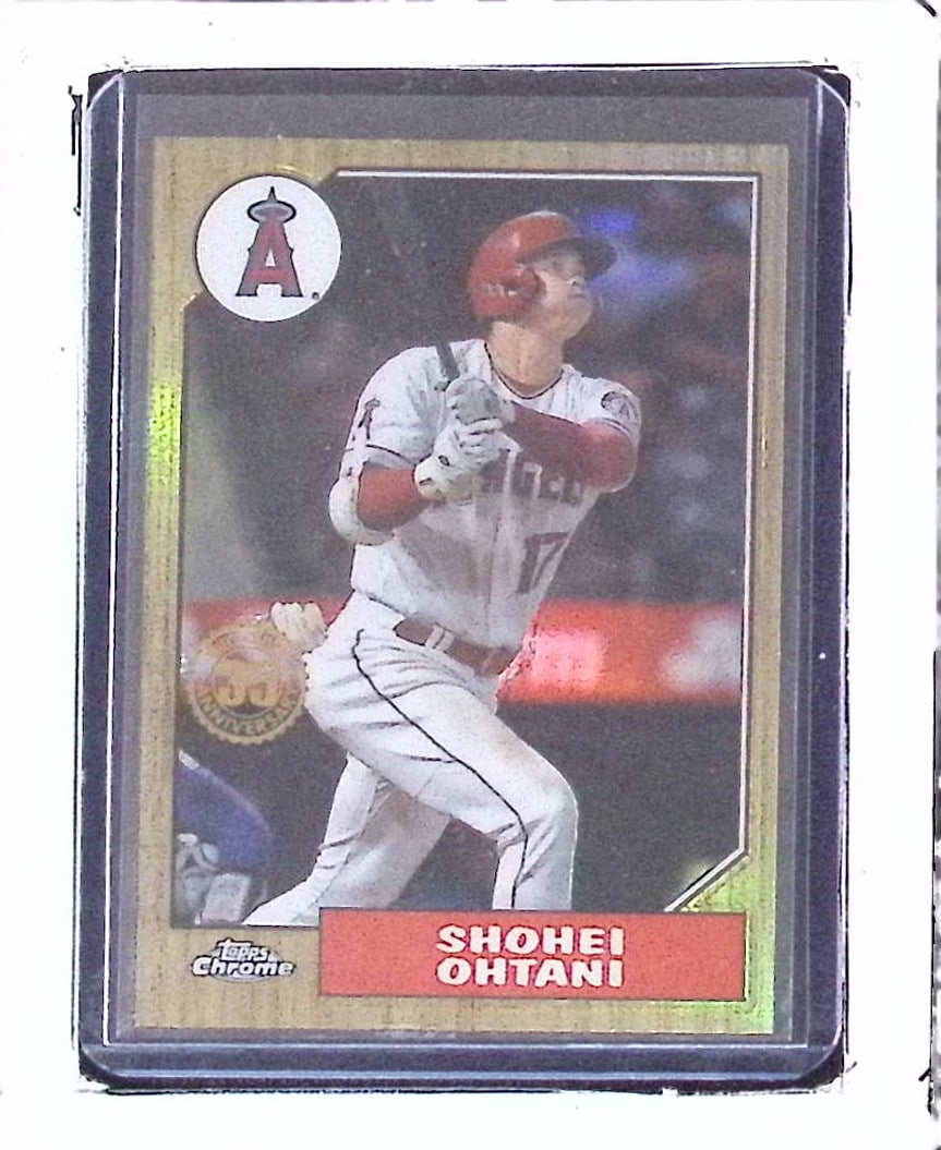 Shohei Ohtani Refractor 35th Anniversary Insert 2022 Topps #87BC-2: Topps Baseball MLB Trading & Sports Cards, Sports Cards for Sale Near Me, World Series & Hall of Fame Players Memorabilia, Refractors, X-Fractors, Numbered, SP, SSP, Valuable Auction Memorabilia Lots 
