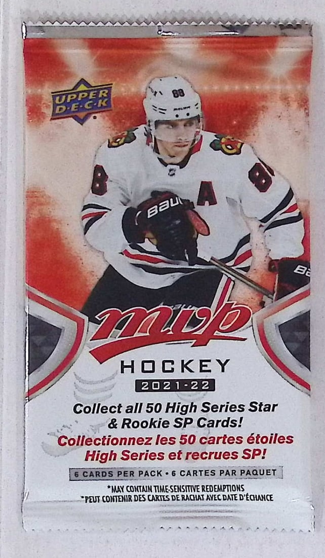 2021-22 Upper Deck MVP Hockey Cards High Series HOBBY BOX PACK Sports Cards (1 of 1)