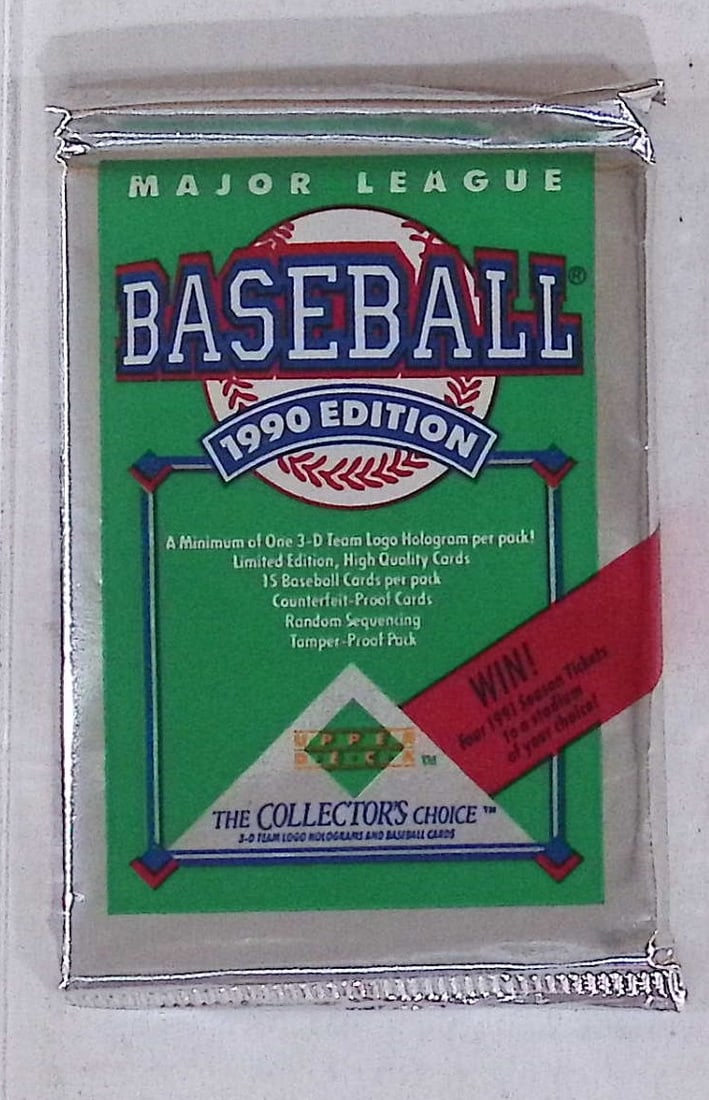 1990 Upper Deck Collector's Series Vintage Baseball Card Retail Box Pack- MLB Sports Trading Card (1 of 1)