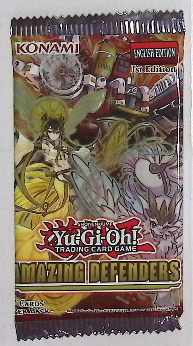 2020 Yu-Gi-Oh! Amazing Defenders Retail Box Pack - 1 Foil in Every Pack - English 1st Edition: Yu Gi Oh TCG, Yugioh 25th Anniversary Trading Card Game, Trading Card Games for Sale Near Me, Auction Lots for Sale On Line, Attack, Spell, Defend
