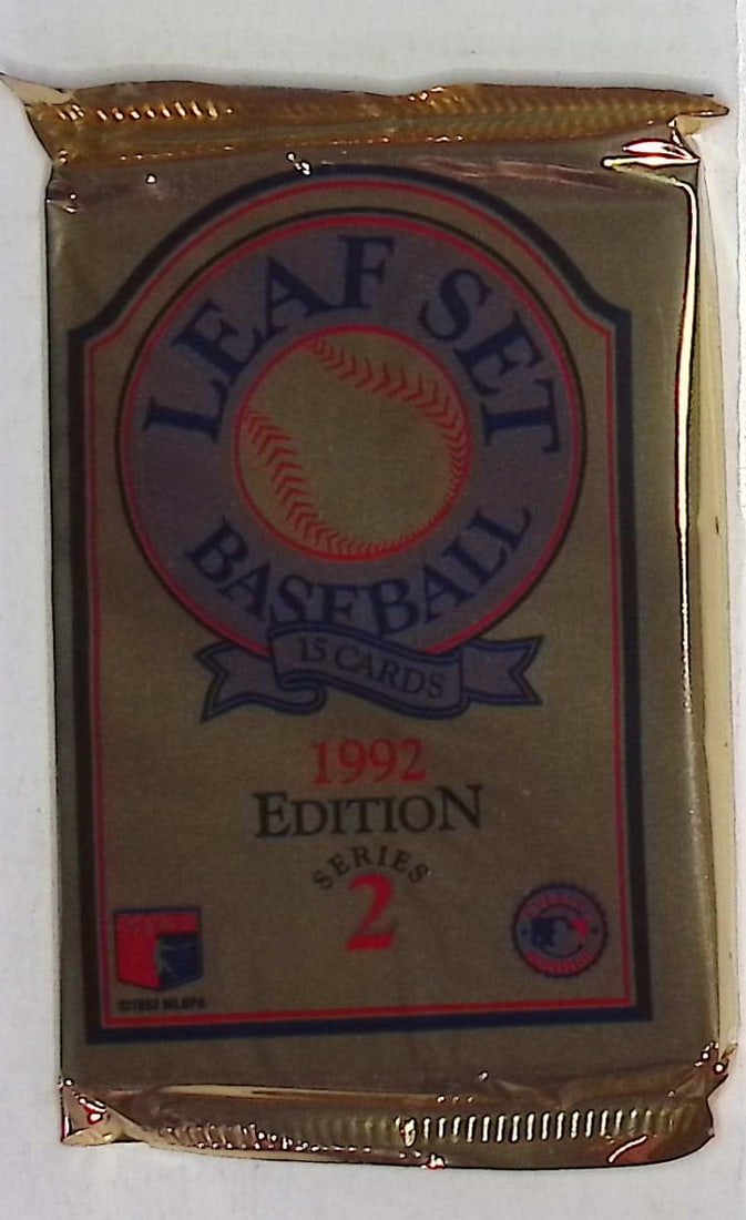 1992 Edition Leaf Set Series 2 Baseball Retail Box Wax Pack (1 of 1)