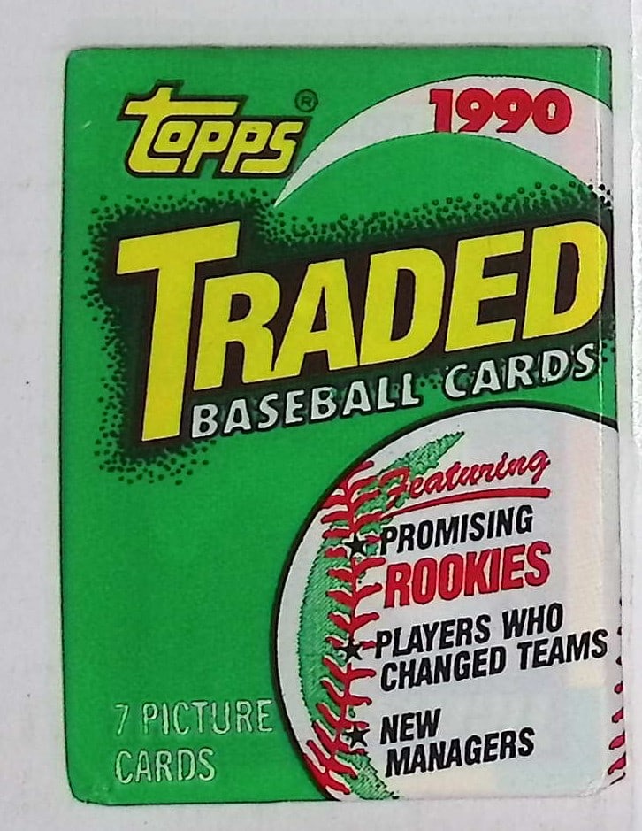 1990 Topps TRADED SERIES Vintage Baseball Cards Retail Box Wax Pack Sports Cards (1 of 1)