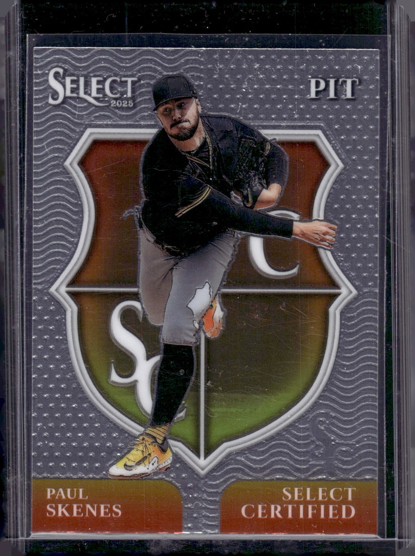 Paul Skenes Select Certified 2025 Select #19 Pittsburgh Pirates: Panini Baseball MLB Trading & Sports Cards, Sports Cards for Sale Near Me, Prizm, Mosaic, Select, SP, SSP, Auction Memorabilia Lots for Sale On Line, World Series & Hall of Fame Players