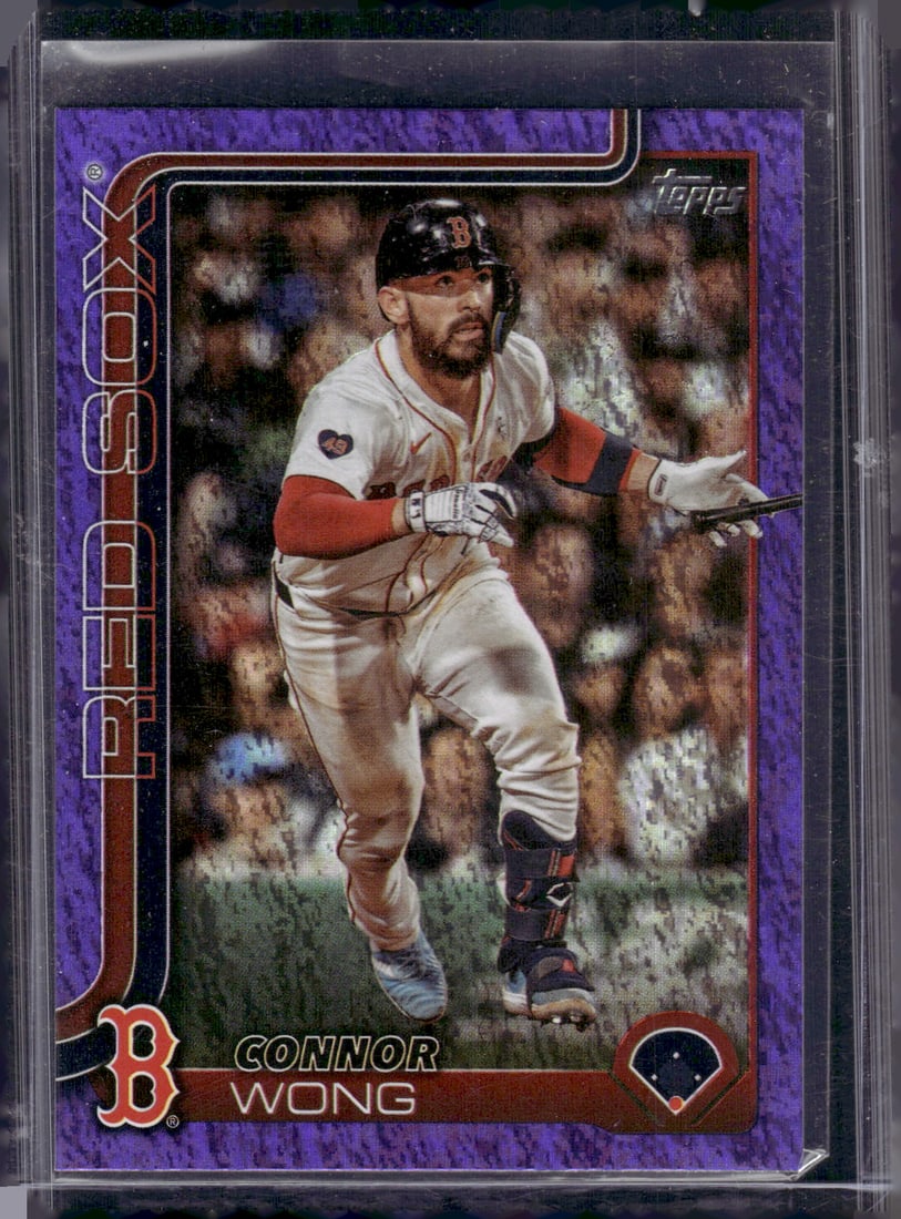 Connor Wong Purple Foil /250 2025 Topps #10 Boston Red Sox: Topps Baseball MLB Trading & Sports Cards, Sports Cards for Sale Near Me, World Series & Hall of Fame Players Memorabilia, Refractors, X-Fractors, Numbered, SP, SSP, Valuable Auction Memorabilia Lots 