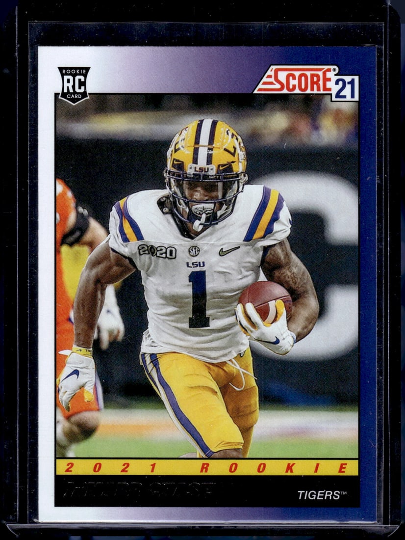 Ja'Marr Chase Rookie Card 2021 Panini Score #TB5 LSU Tigers, Bengals (1 of 2)