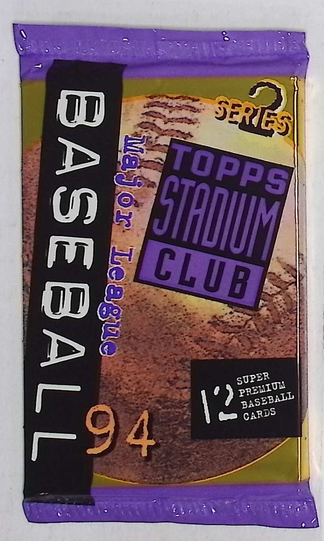 1994 Topps Stadium Club Series 2 Vintage Baseball Retail Box Wax Pack: Vintage Valuable Topps Baseball MLB Trading & Sports Cards, Robin Yount, George Brett, Rickey Henderson, Nolan Ryan, Old Sports Cards for Sale Near Me, World Series & hall of Fame Players, Auction Mem