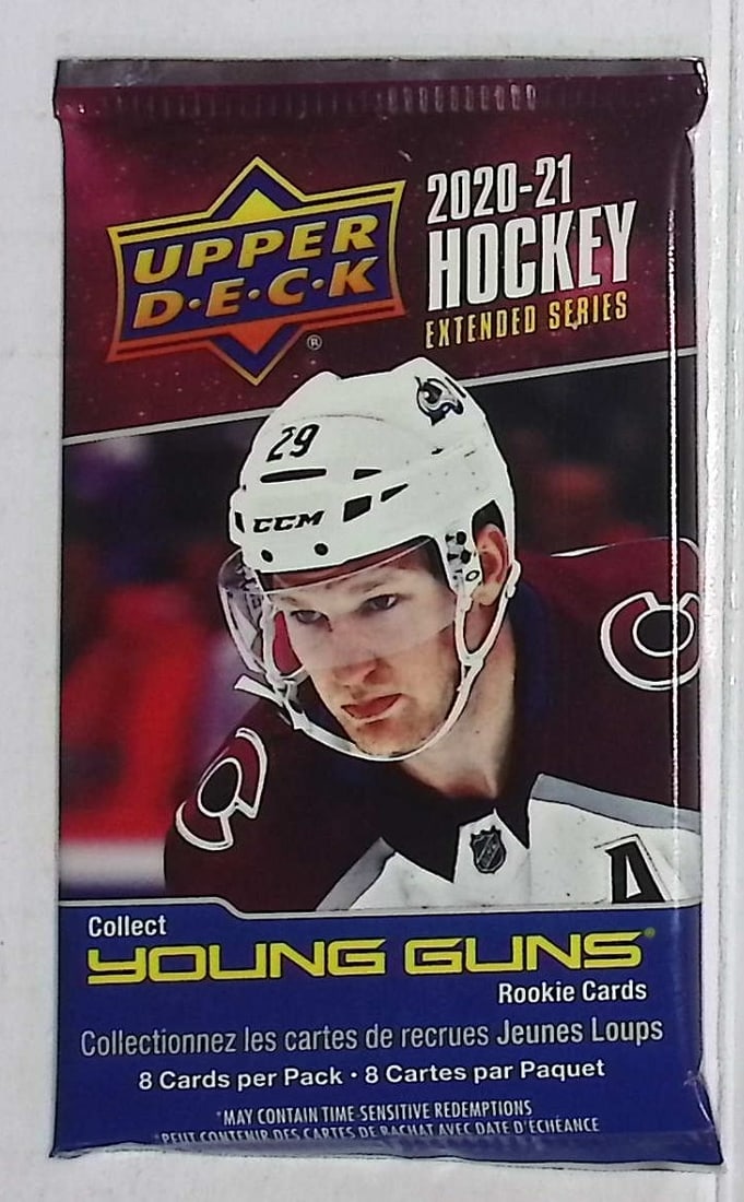 2020-21 Upper Deck Extended Series Hockey Card RETAIL BOX PACK Sports Cards: Upper Deck Hockey NHL Trading & Sports Cards, Sports Cards for Sale Near Me, Connor McDavid, Alex Ovechkin, Sidney Crosby, Nathan McKinnon, Stanley Cup & Hall of Fame Players, Auction Memorabilia Lots
