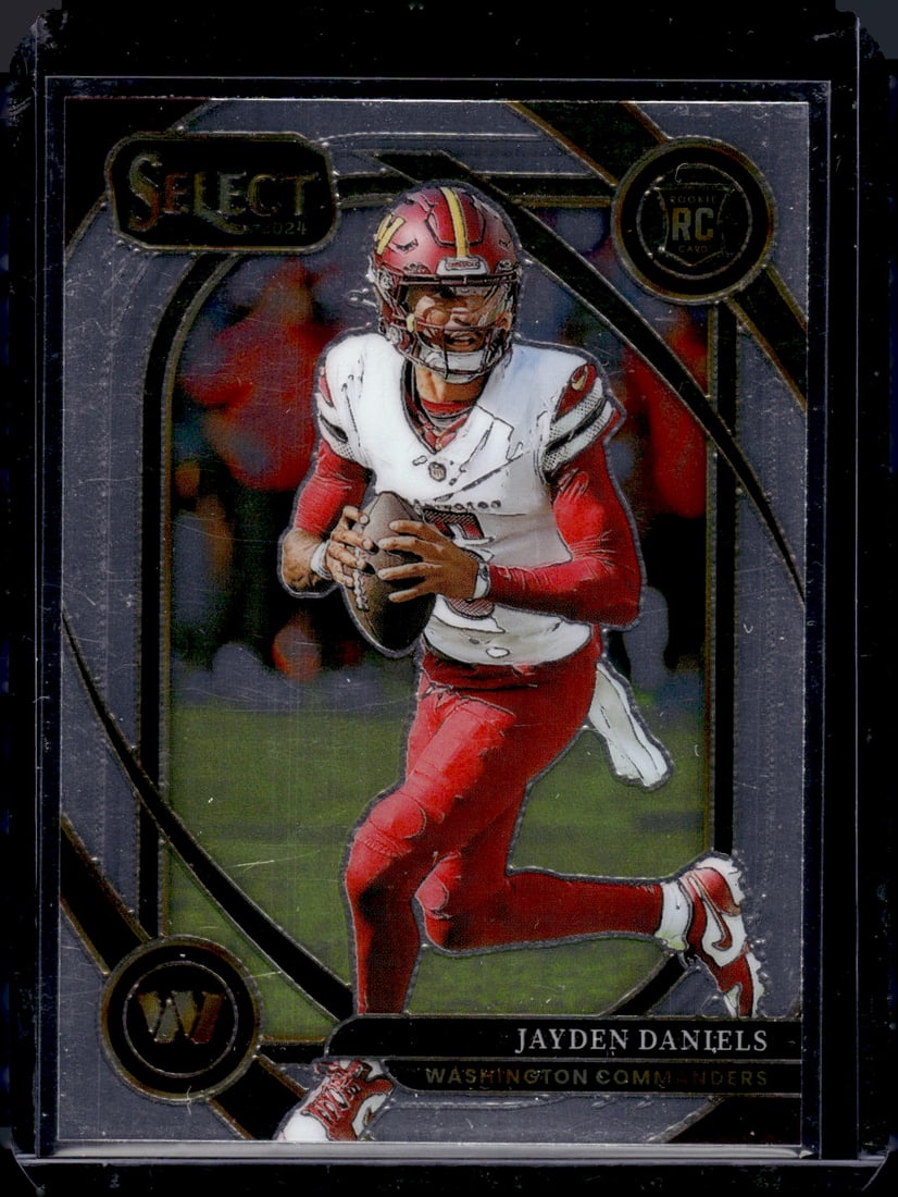 Jayden Daniels Rookie Card Club Level 2024 Select #217 Washington Commanders: Panini Select, Prizm, Mosaic, Contenders, Zenith, Phoenix, Illusions, Absolute, Rookie NFL Sports Trading Cards, SP, SSP, Cards, Football Cards for Sale Near Me, Superbowl & Hall of Fame Player Cards,