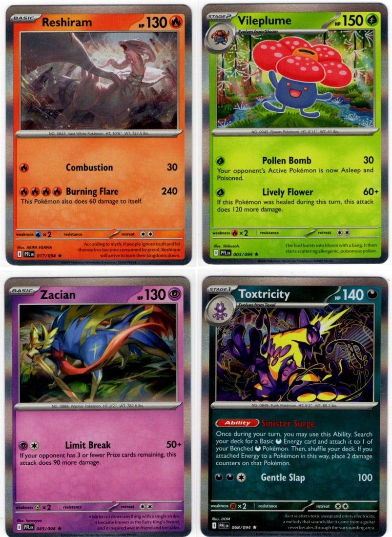 Lot of 4 Pokemon Phantasmal Flames Holo Rares. All Different, See Pictures (1 of 2)