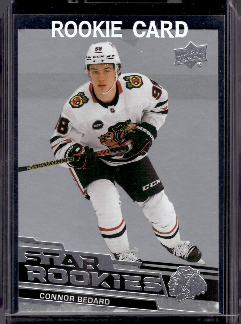 Connor Bedard Star Rookies 2023-24 Upper Deck Star Rookies Box Set #1 Blackhawks (1 of 2)