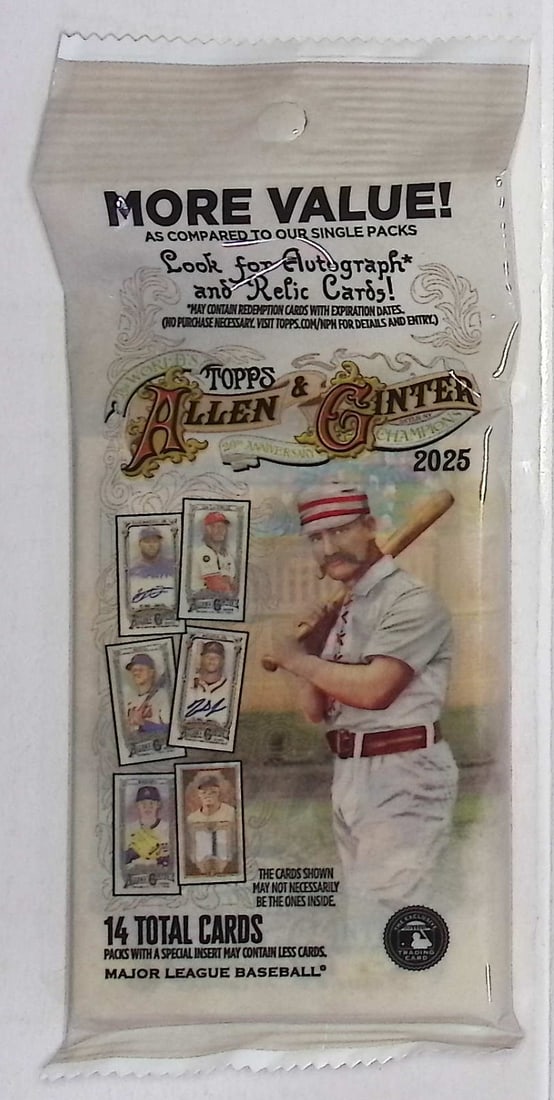 2025 Topps Allen & Ginter Baseball HANGER VALUE PACK - MLB Trading Cards (1 of 1)