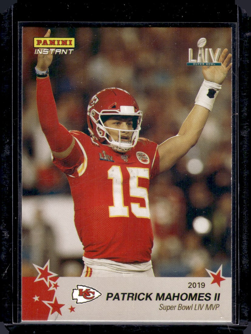 Patrick Mahomes 2020 Panini Instant #36 Kansas City Chiefs: Panini Select, Prizm, Mosaic, Contenders, Zenith, Phoenix, Illusions, Absolute, Rookie NFL Sports Trading Cards, SP, SSP, Cards, Football Cards for Sale Near Me, Superbowl & Hall of Fame Player Cards,