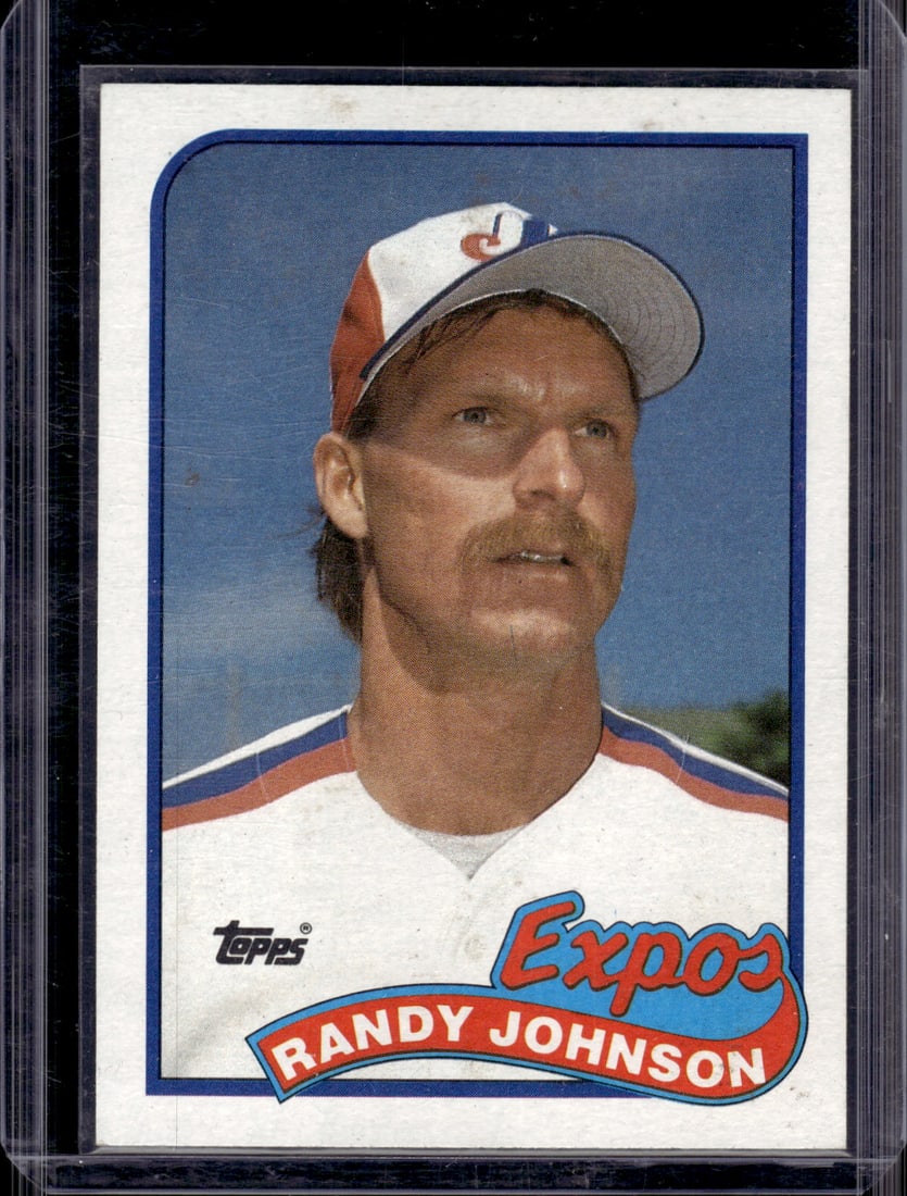 Randy Johnson Rookie Card 1989 Topps #647 Montreal Expos: Topps Baseball MLB Trading & Sports Cards, Sports Cards for Sale Near Me, World Series & Hall of Fame Players Memorabilia, Refractors, X-Fractors, Numbered, SP, SSP, Valuable Auction Memorabilia Lots