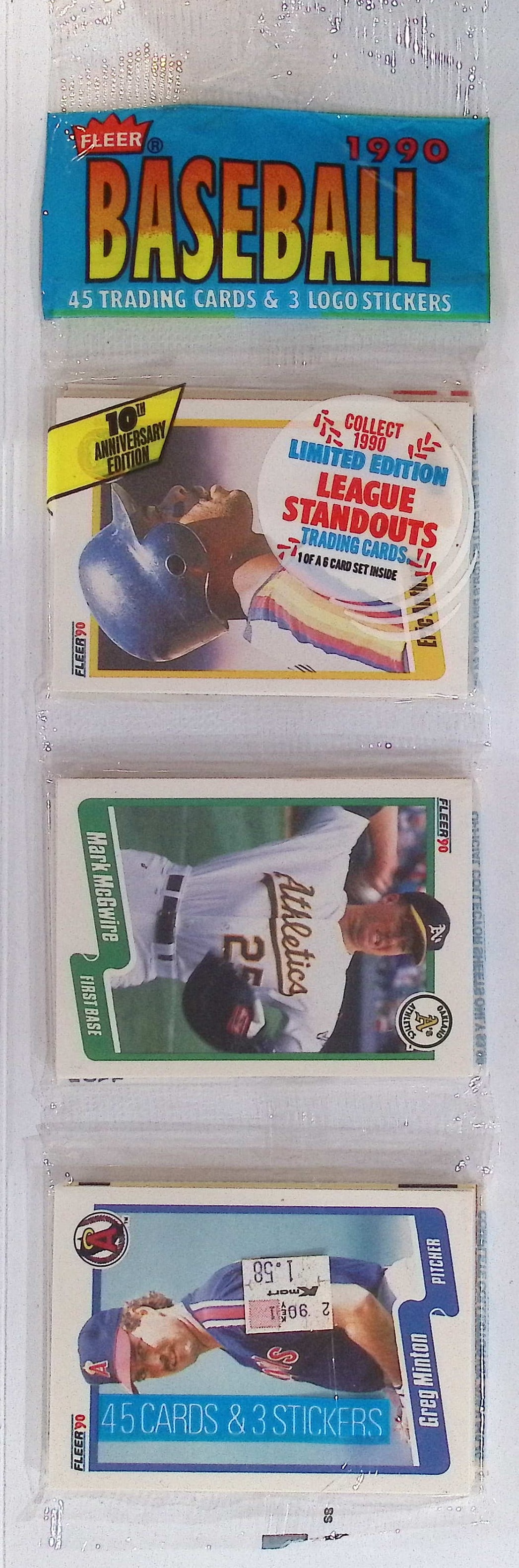 1990 Fleer Baseball Series 1 RACK PACK Vintage Sports Cards MLB Trading Cards Rookie Cards: Vintage Valuable Fleer Baseball MLB Trading & Sports Cards, Rookies in This Set Include Frank Thomas, Sammy Sosa, Larry Walker, Bernie Williams, New York Yankees, Old Sports Cards for Sale Near Me, Wo