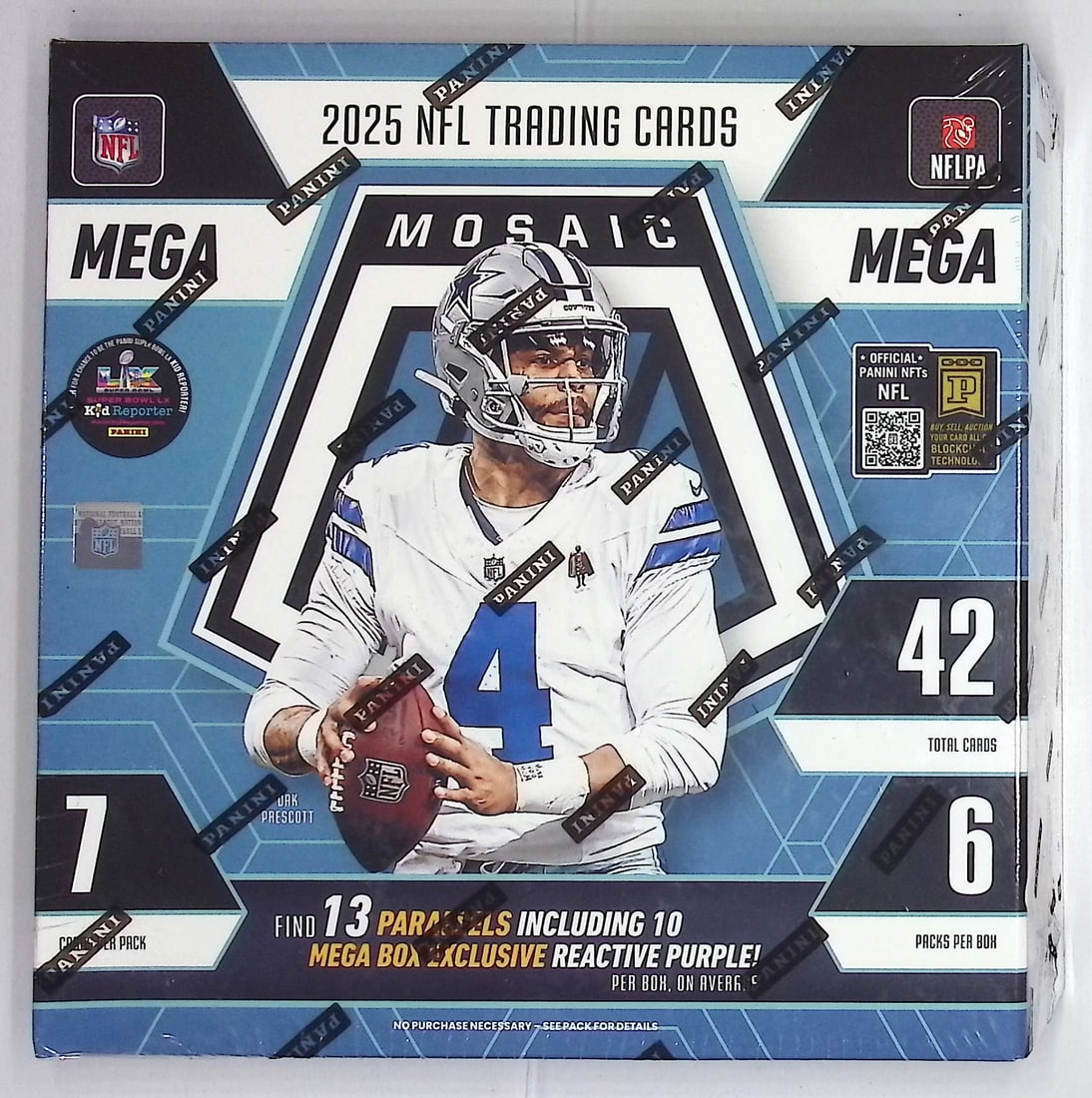 2025 Panini Mosaic Football MEGA BOX - Jaxson Dart, Cam Skattebo, Emeka Egbuka, Ashton Jeanty,: Panini Football NFL Trading & Sports Cards, Rookie Cards in this set are Ja' Marr Chase, Trevor Lawrence, Devonta Smith, Jaylen Waddle, Travis Etienne, Justin Fields, Sports Cards for Sale Near Me, Au