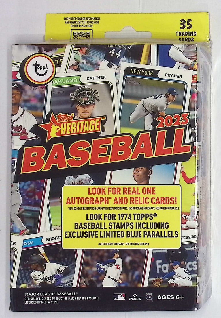 2023 Topps Heritage Baseball Card Hanger Box, Sports Cards, Rookie Cards, MLB Trading Cards (1 of 1)