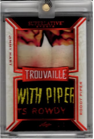Roddy Piper/Jimmy Hart Dual Game Used Patch /2 2020 Leaf Trouvaille #T-15 Wrestling: WWF, WWE, nWo, WCW, ECW, Wrestling, Pro Wrestling, Wrestling Cards, Wrestling Sports Cards