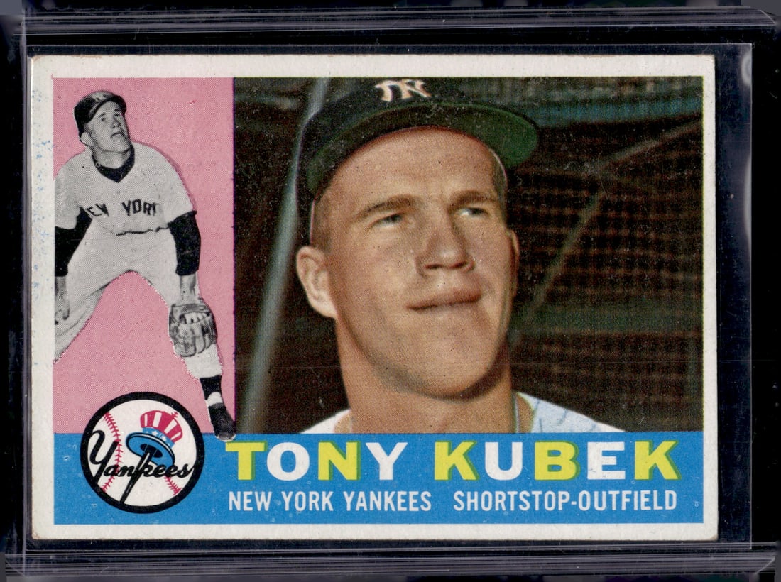 Tony Kubek 1960 Topps #83 New York Yankees Vintage Baseball Card: MLB Trading Cards, Baseball Cards, Topps Cards, Topps Baseball Cards, Topps Vintage Cards, Sports Cards for Sale Near Me, Vintage Sports Card, Vintage Baseball Cards, Old Baseball Cards, Old Sports Ca