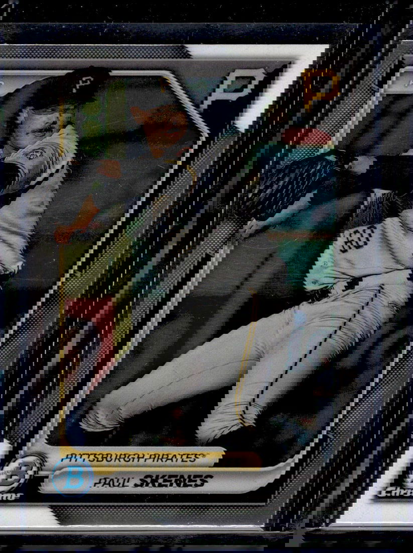 Paul Skenes Prospects 2024 Bowman Chrome #BCP-125 Pittsburgh Pirates: Bowman Baseball MLB Trading & Sports Cards, Sports Cards for Sale Near Me, World Series & Hall of Fame Players, SP, SSP, Chrome, 1st Bowman, Auction Memorabilia Lots Sold On Line