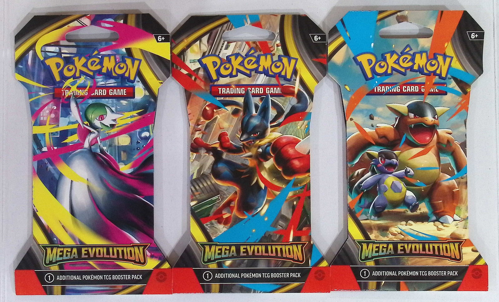 3 COUNT: 2025 Pokemon Mega Evolutions Sleeved 10 Card Booster Packs: Pokemon Trading Card Game Cards, Charizard, Pikachu, Mewto, EX, Referse Holo, Holo Rare Cards, Secret Rare Cards, Full Art Cards, Evee, 3 Stars Ultra Rare Cards, Double Rare, Illustration Rare, Specia