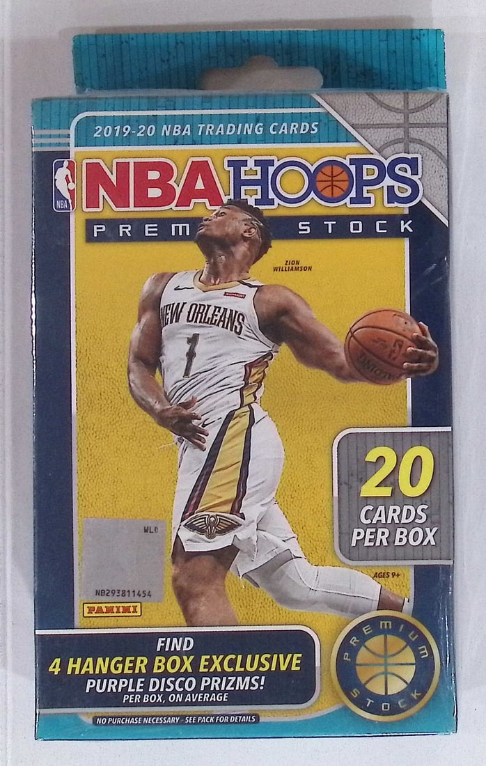 2019-20 Panini NBA Hoops Premium Stock Basketball Hanger Box: Panini Basketball NBA Trading & Sports Cards, Anthony Edwards, Jayson Tatum, Steph Curry, Sports Cards for Sale Near Me, Auction Lots for Sale On Line, Championship & Hall of Fame Players