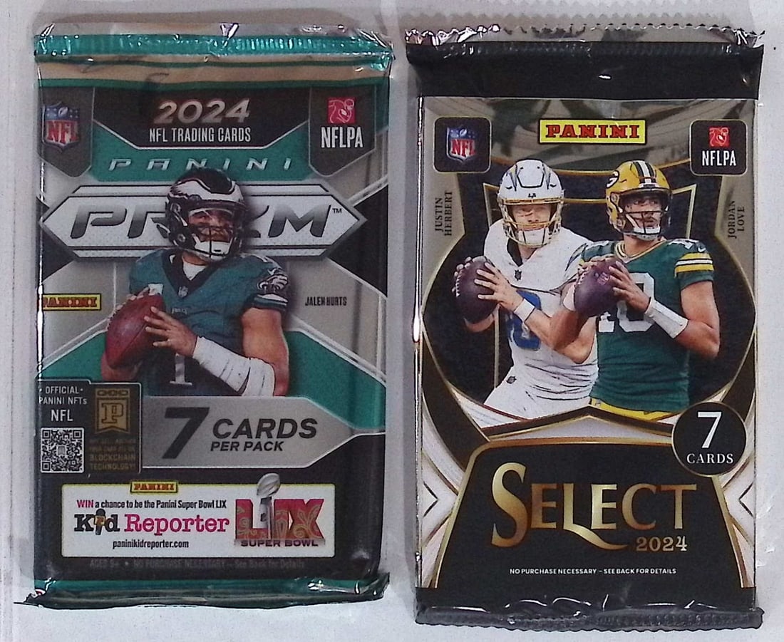 2024 Panini Football Mega Box Packs Prizm & Select Rookies: Drake Maye, Bo Nix: Panini Rookie Football NFL Trading & Sports Cards, Rookie Cards in This Set are Jayden Daniels, Bo Nix, Drake Maye, Marvin Harrison, Jr, JJ McCarthy, Football & Sports Cards for Sale Near Me, Silver,