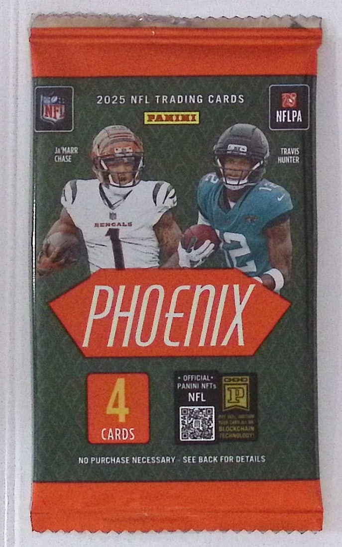 2025 Panini Phoenix Football Cards BLASTER Box Pack, Jaxson Dart, Travis Hunter, Emeka Egbuka: Panini Rookie Football NFL Trading & Sports Cards, Rookie Cards in This Set are Jayden Daniels, Bo Nix, Drake Maye, Marvin Harrison, Jr, JJ McCarthy, Football & Sports Cards for Sale Near Me, Silver,