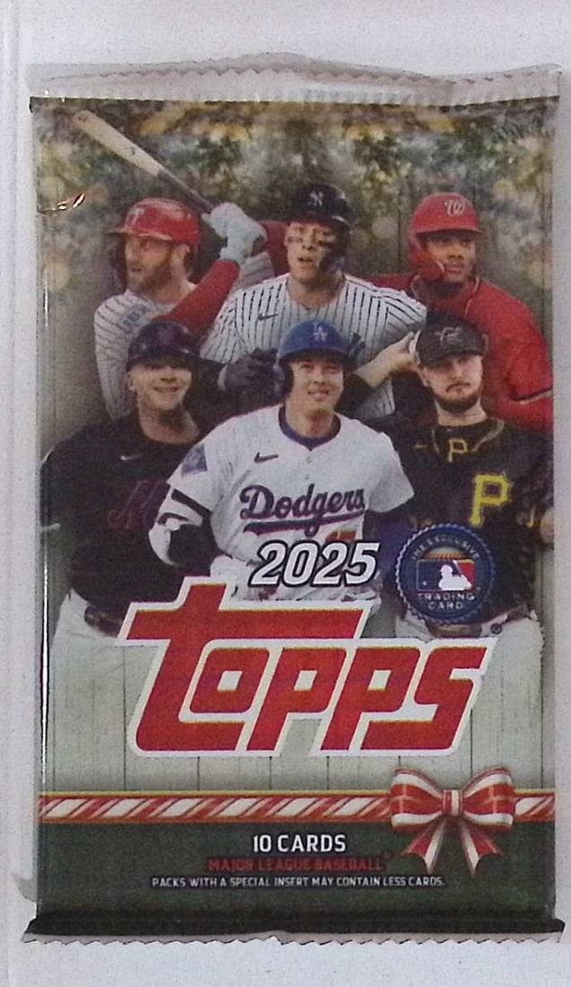 2025 Topps Baseball Holiday MEGA BOX PACK: Factory Sealed Topps Baseball MLB Trading & Sports Cards, Rookie Cards in this set are James Wood, Dylan Crews, Speckled, SP, SSP, Variations, Autographs, Chrome, Refractors, 1976 Topps, Sports Cards