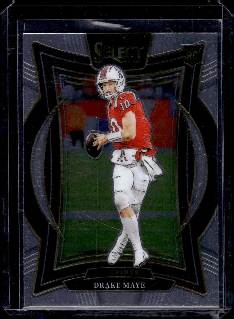 Drake Maye Rookie Card 2024 Select #27 New England Patriots: Panini Select, Prizm, Mosaic, Contenders, Zenith, Phoenix, Illusions, Absolute, Rookie NFL Sports Trading Cards, SP, SSP, Cards, Football Cards for Sale Near Me, Superbowl & Hall of Fame Player Cards,