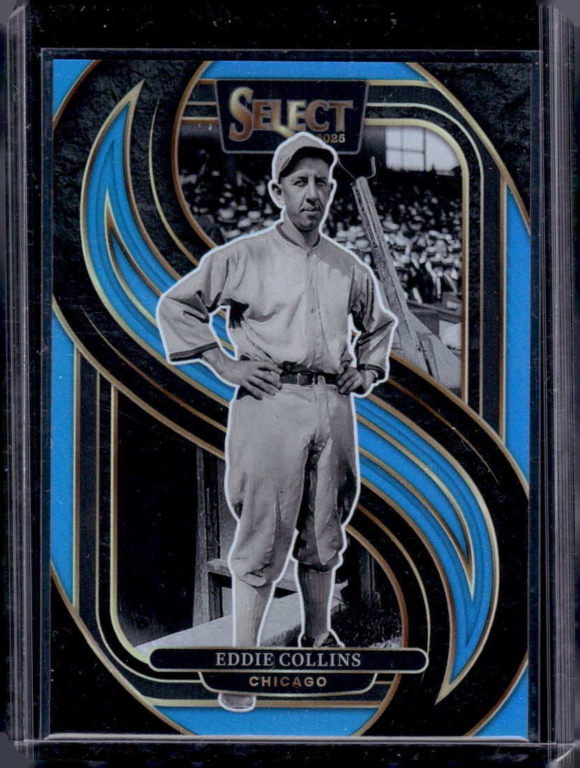 Eddie Collins Light Blue Prizm /199 2025 Select #138 Chicago White Sox: Panini Baseball MLB Trading & Sports Cards, Sports Cards for Sale Near Me, Prizm, Mosaic, Select, SP, SSP, Auction Memorabilia Lots for Sale On Line, World Series & Hall of Fame Players