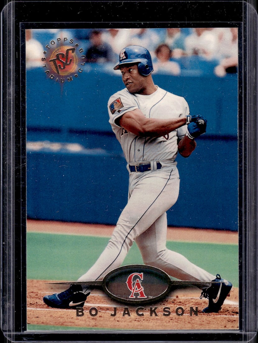 Bo Jackson 1995 Topps Stadium Club #2 California Angels: Topps Baseball MLB Trading & Sports Cards, Sports Cards for Sale Near Me, World Series & Hall of Fame Players Memorabilia, Refractors, X-Fractors, Numbered, SP, SSP, Valuable Auction Memorabilia Lots