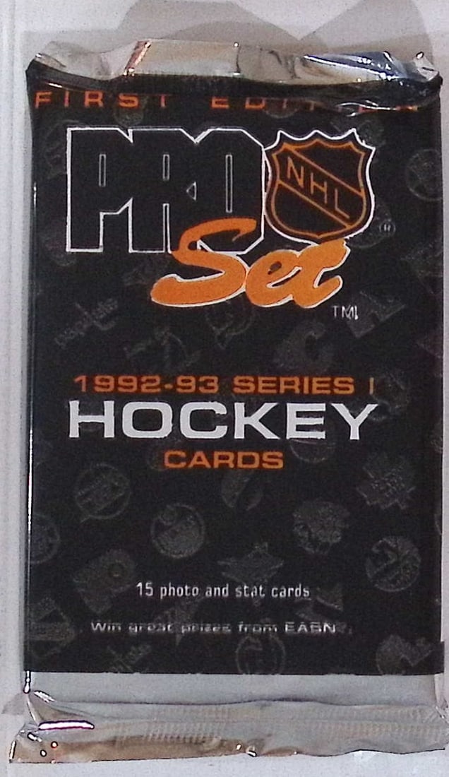 1992-93 Pro Set Series 1 Vintage Hockey Card Factory Sealed Retail Box Pack Sports Cards: Pro Set Vintage Hockey NHL Trading & Sports Cards, Brett Hull, Ray Bourque, Patrick Roy, Mario Lemieux, Wayne Gretzky, Sports Cards for Sale Near Me, Auction Lots for Sale on Line, Stanley Cup Winners