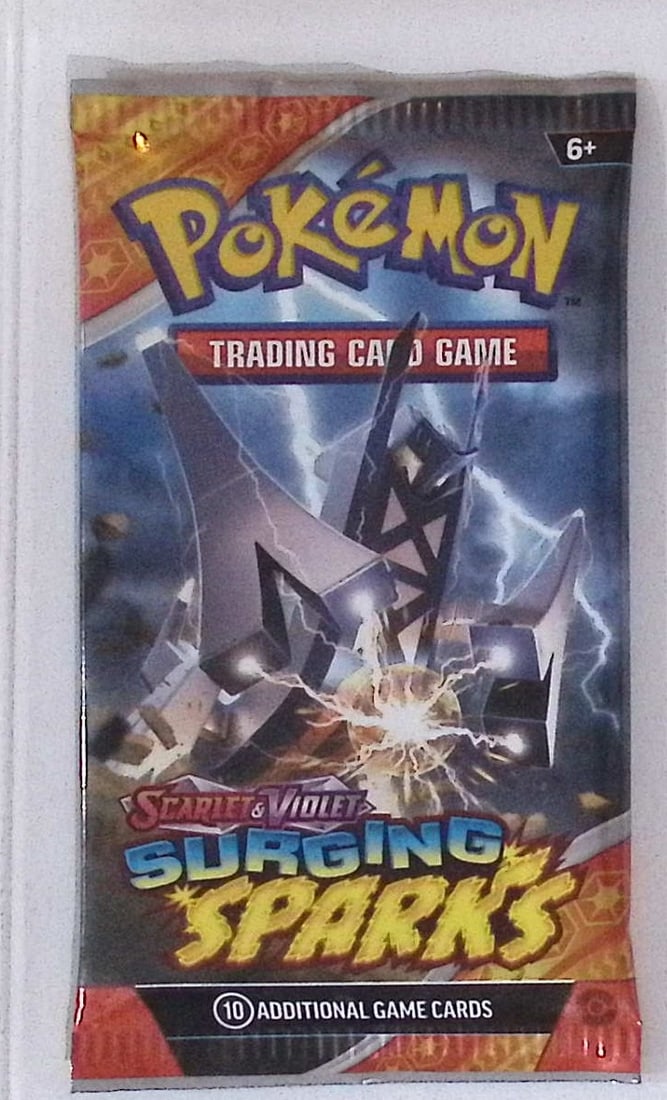Pokemon Scarlet & Violet Surging Sparks 10 Card TCG Booster Pack, Charizard, Pikachu, Holo: Pokemon Trading Card Game Cards, Charizard, Pikachu, Mewto, EX, Referse Holo, Holo Rare Cards, Secret Rare Cards, Full Art Cards, Evee, 3 Stars Ultra Rare Cards, Double Rare, Illustration Rare, Specia